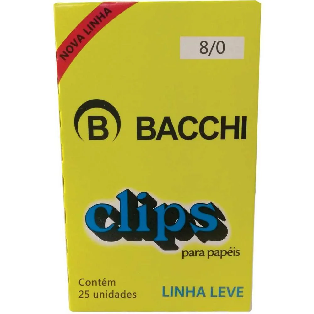 Clipe Galvanizado Aco 8/0 Linha Leve C/25 Unid. Bacchi (Pct.c/10) - imagem 3