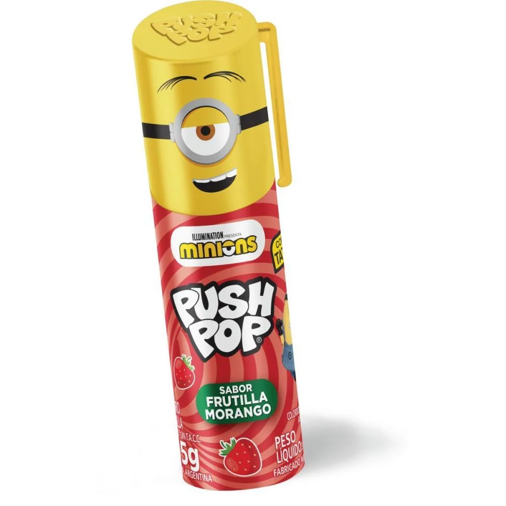 Doce Minions Push Pop Bazooka Candy (Dp.c/20) - imagem 5