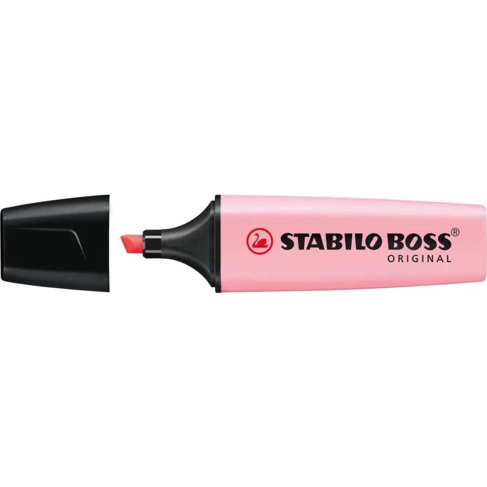 Caneta Marca Texto Stabilo Boss Pastel Rosa Sertic (Cx.c/10) - imagem 3