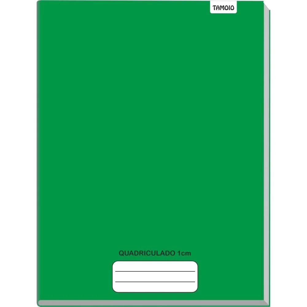 Caderno Quadriculado Univers. 1X1Cm 48F Brochurao C.d Verde Tamoio (Pct.c/05) - imagem 3