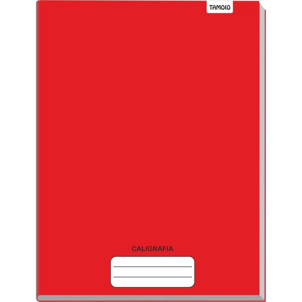 Caderno Caligrafia Capa Dura Liso 48Fl Brochurao Vermelho Tamoio (Pct.c/05) - imagem 2