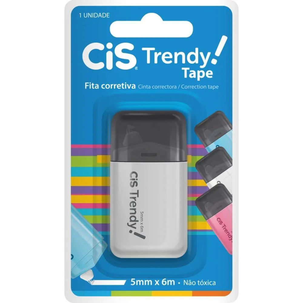 Corretivo Em Fita Cis Trendy 5Mmx6M. Sertic (Cx.c/12) - imagem 3