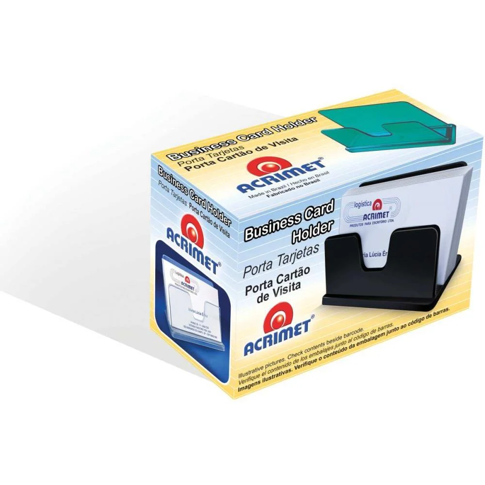 Acessorio Para Mesa Porta Cartao Visita Classic Cr Acrimet (Pct.c/03) - imagem 4