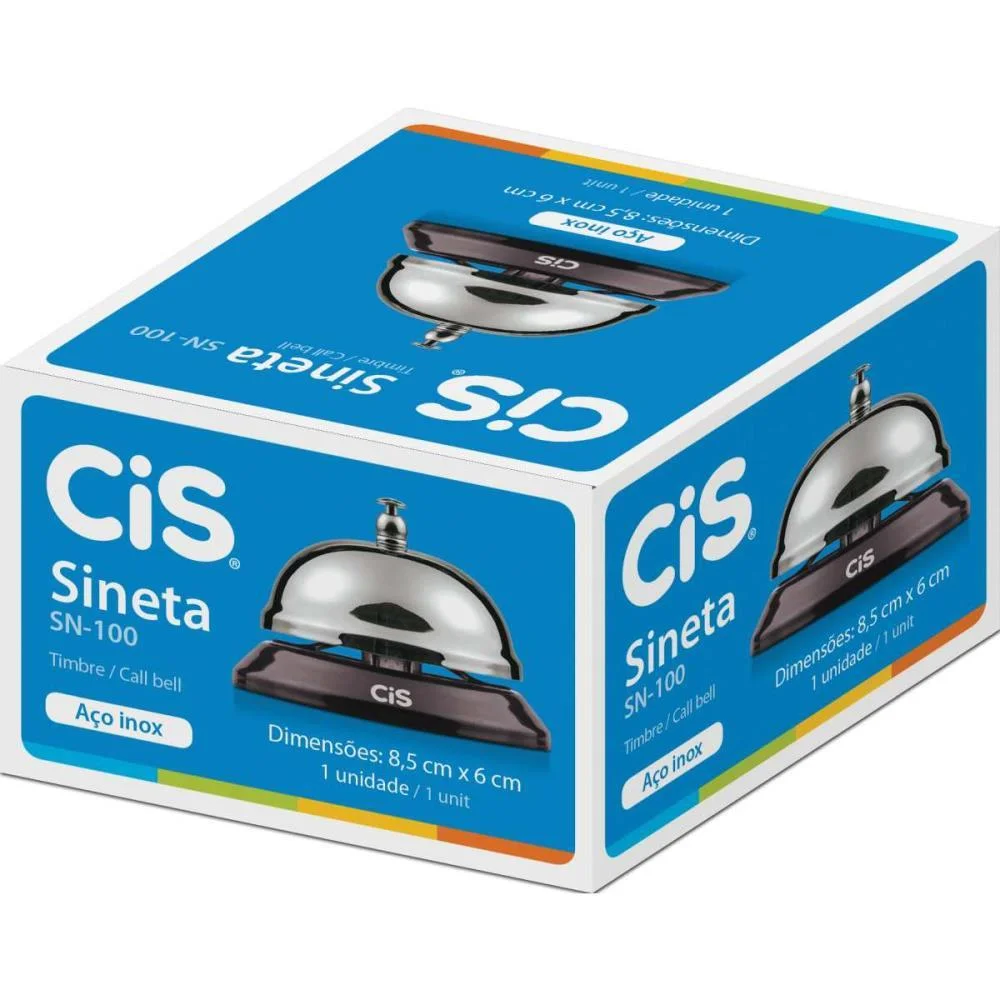 Campainha De Balcao Cis Sn 100 Inox Sertic (Unidade) - imagem 4
