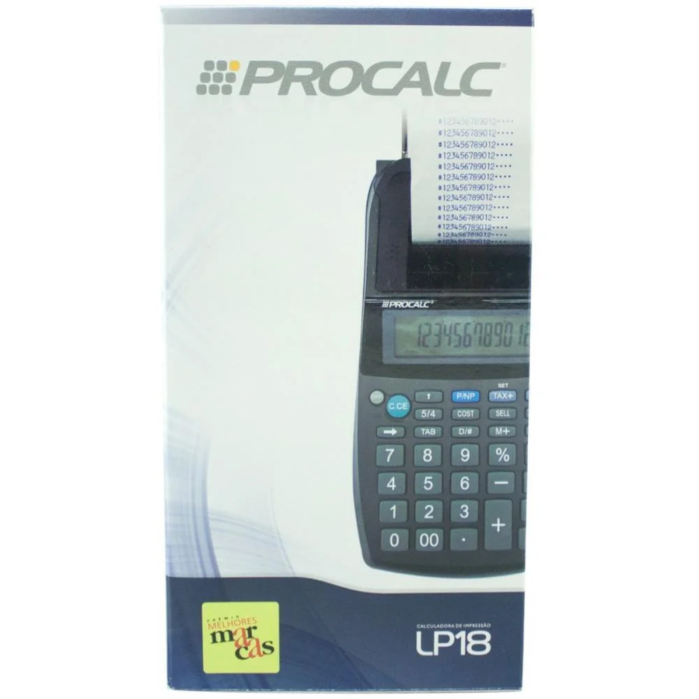 Calculadora De Impressao 12 Dig. Bob.57Mm.bivol.lip 18T Procalc (Unidade) - imagem 5