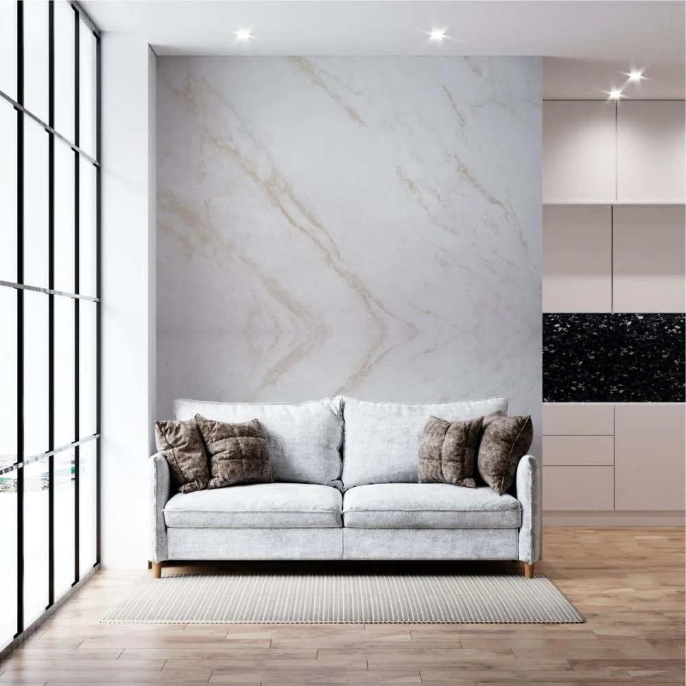 Contact Decorado 45Cmx10M Marmore Carrara Brilho Contact (Rolo) - imagem 4