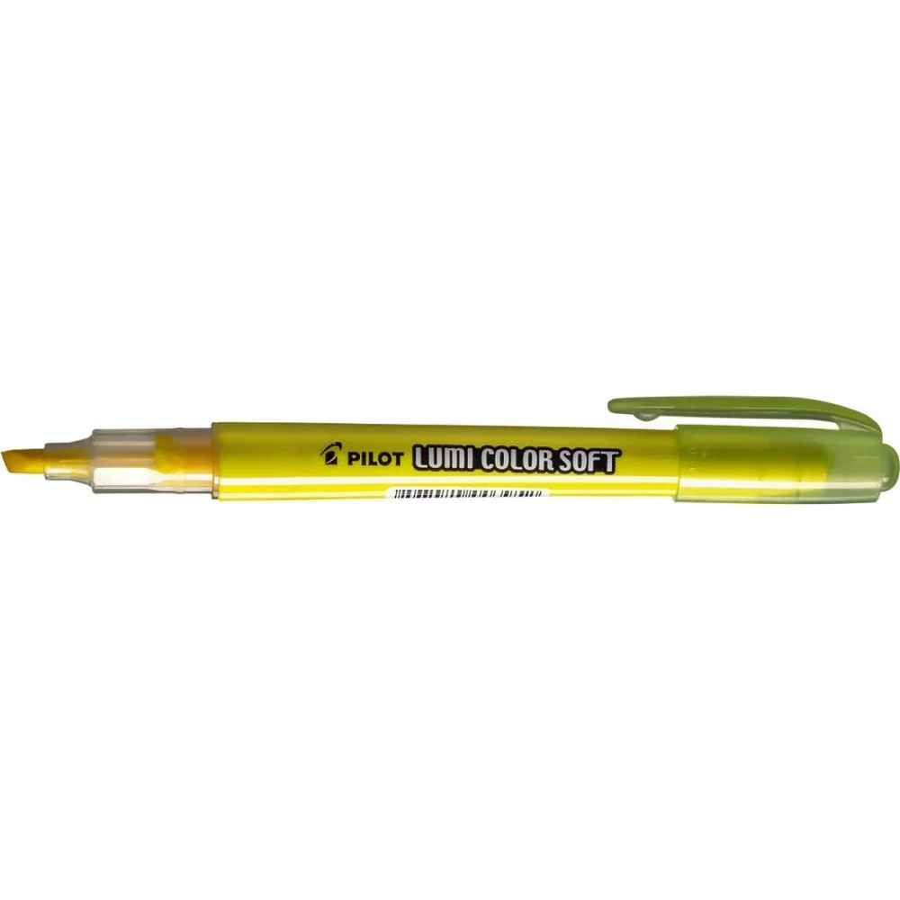 Caneta Marca Texto Lumicolor Soft Amarela Pastel Pilot (Cx.c/12) - imagem 4