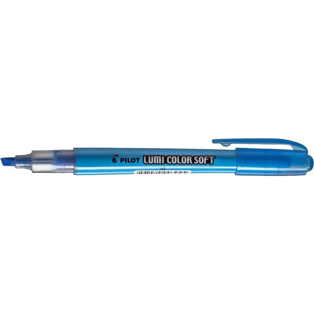 Caneta Marca Texto Lumicolor Soft Azul Pastel Pilot (Cx.c/12) - imagem 4