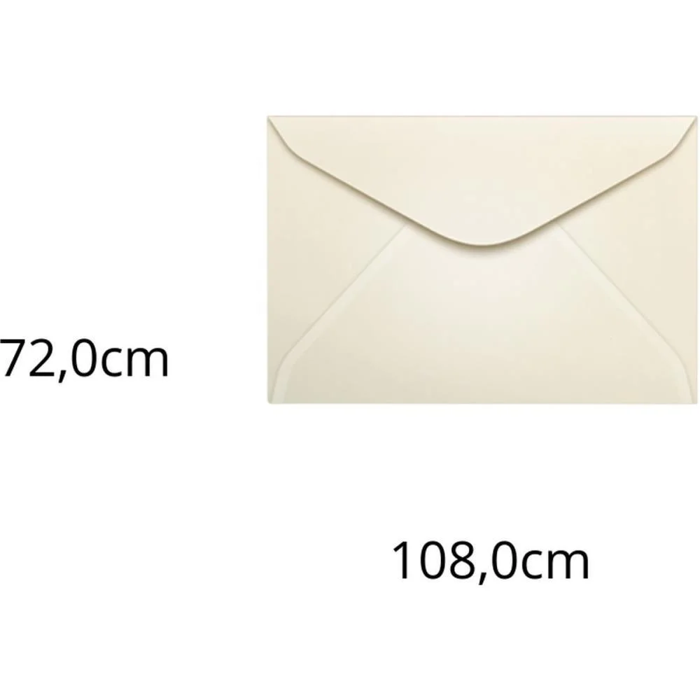 Envelope Colorido Visita 72X108 Creme Marfim 80G Scrity (Pct.c/100) - imagem 3