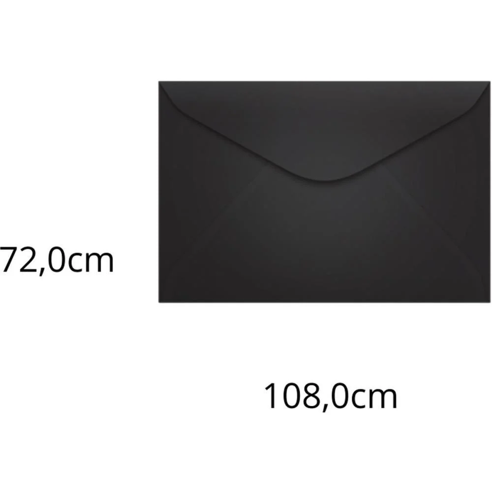 Envelope Colorido Visita 72X108 Preto Los Angeles 80G Scrity (Pct.c/100) - imagem 2