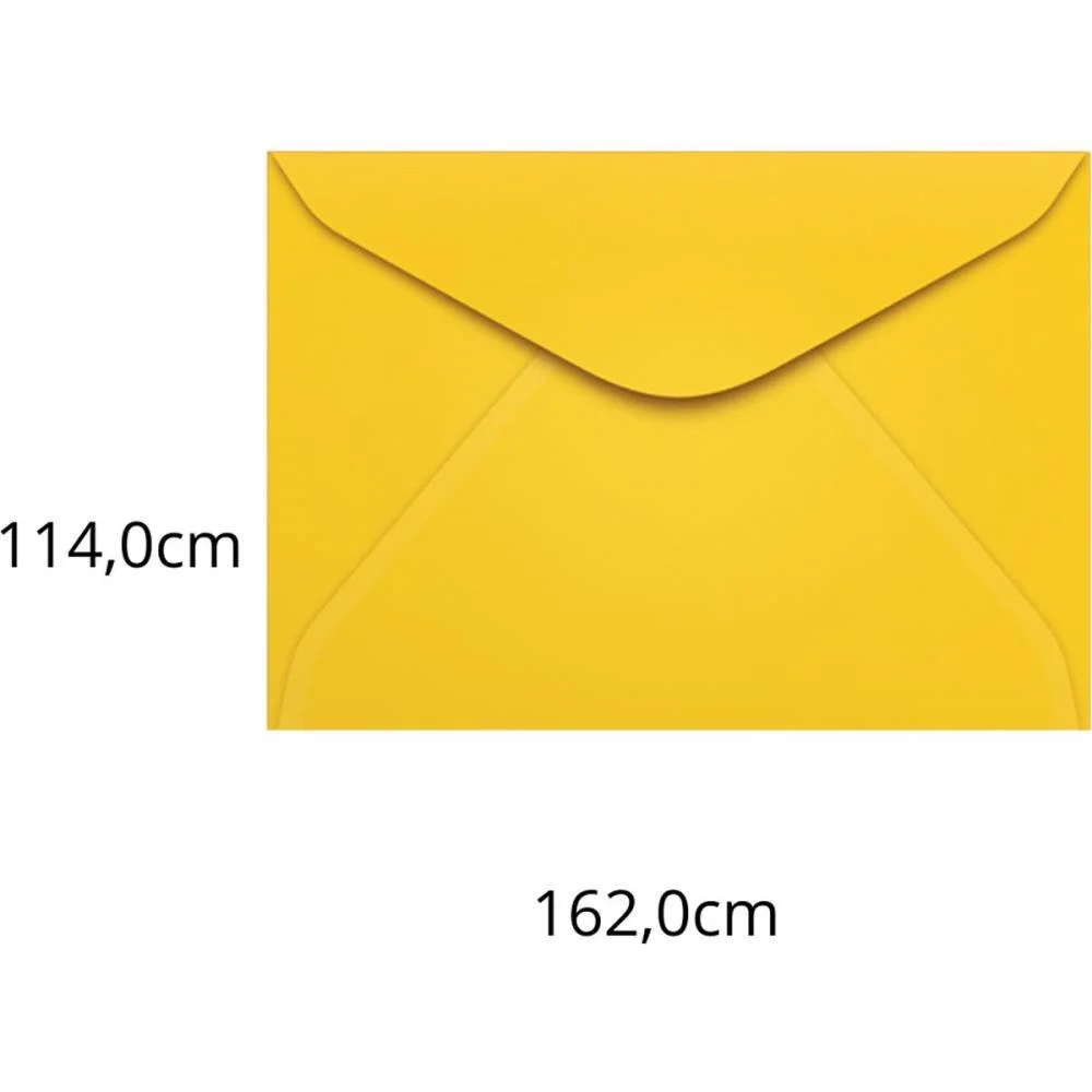 Envelope Colorido Carta 114X162 Amarelo Rio De Jan.80G Scrity (Pct.c/100) - imagem 2