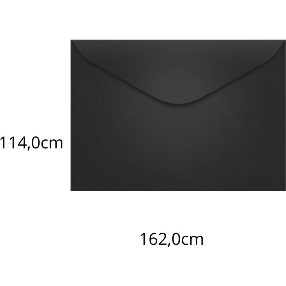 Envelope Colorido Carta 114X162 Preto Los Angeles 80G Scrity (Pct.c/100) - imagem 3