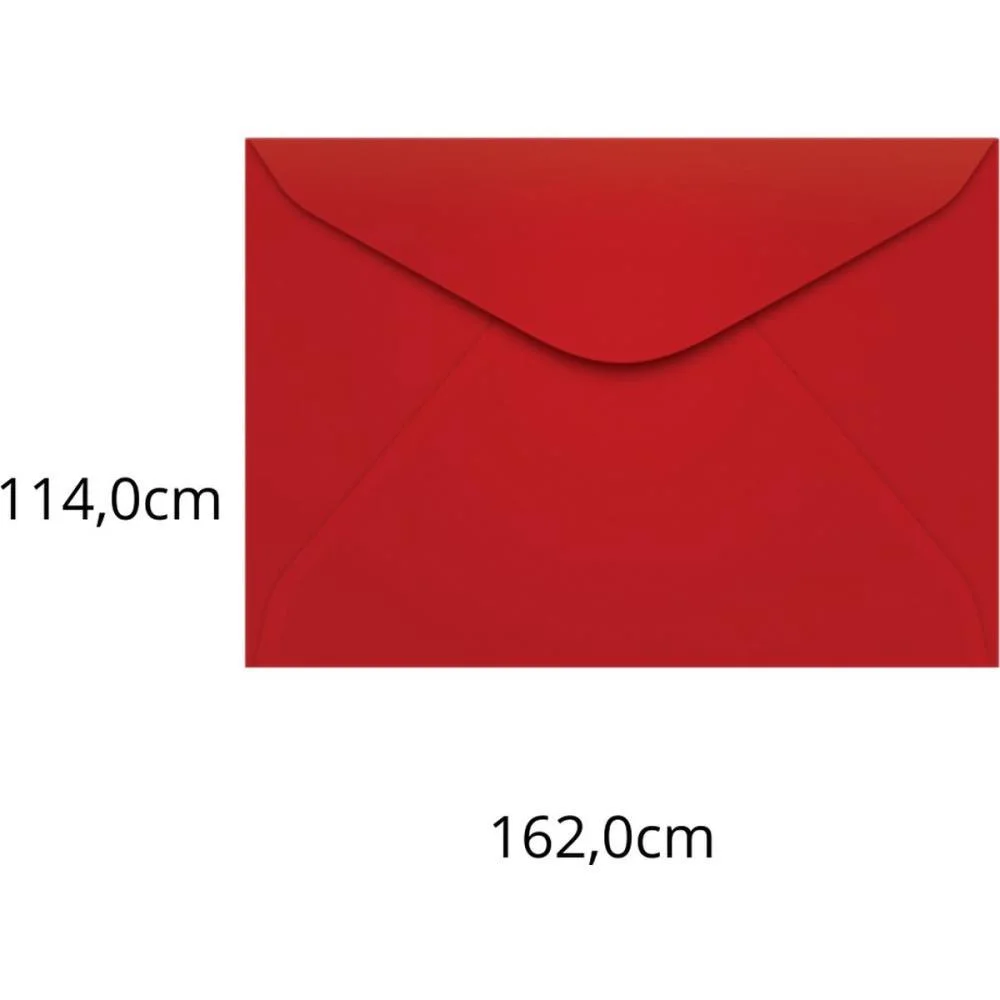 Envelope Colorido Carta 114X162 Vermelho Toquio 80G Scrity (Pct.c/100) - imagem 2