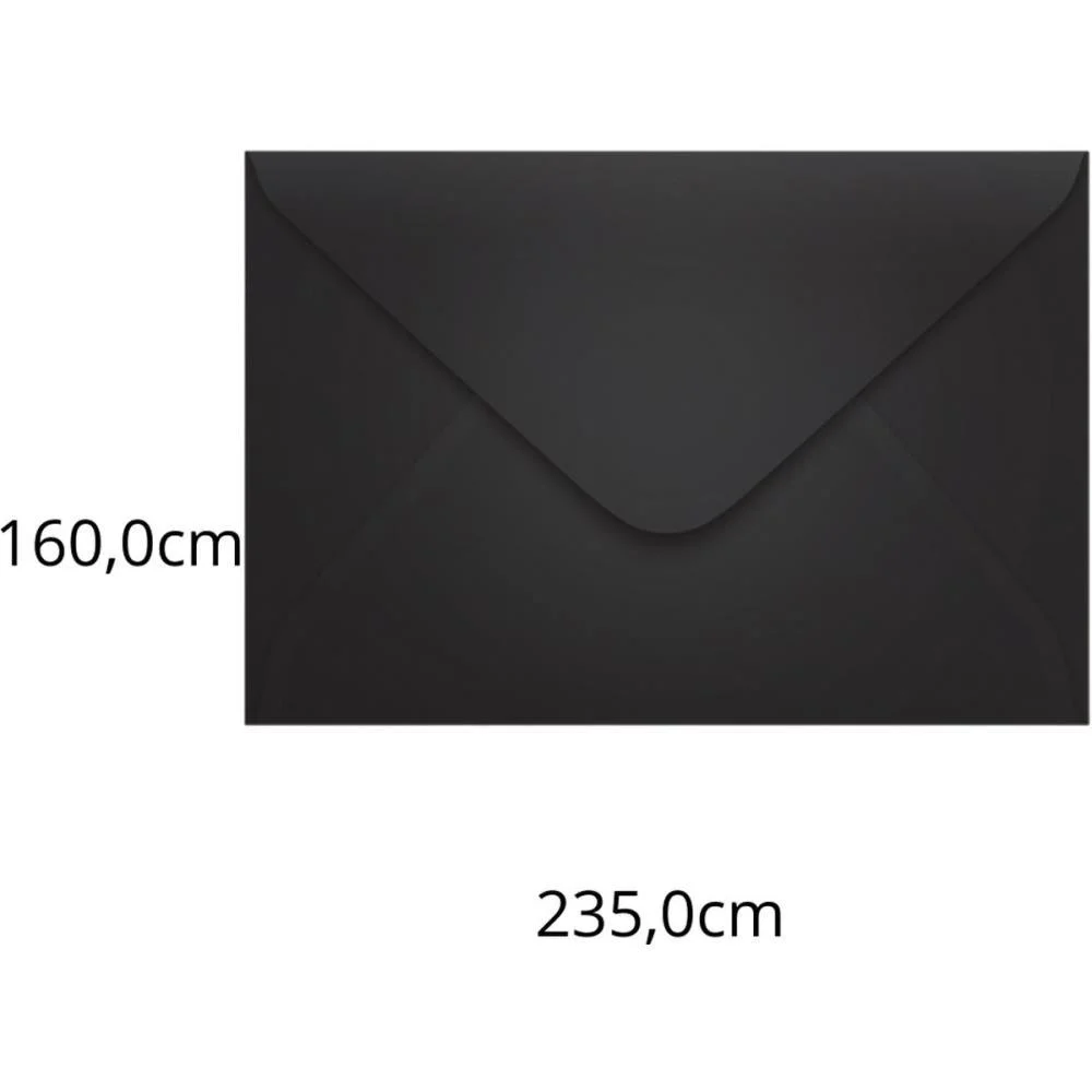Envelope Colorido Convite 160X235 Preto Los Angeles 80G Scrity (Pct.c/100) - imagem 3