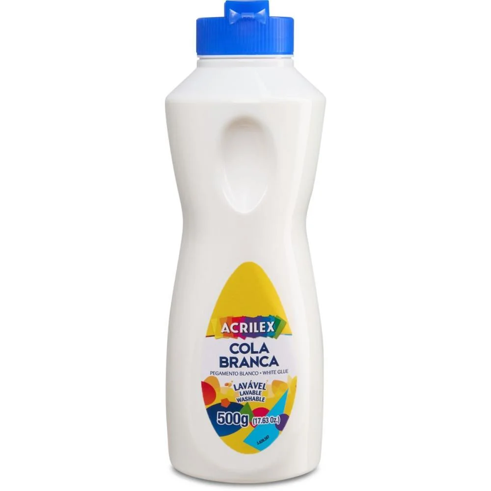 Cola Escolar Branca 500G Acrilex (Pct.c/04) - imagem 3