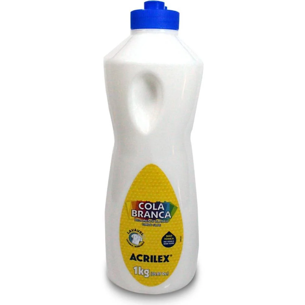 Cola Escolar Branca 1Kg Acrilex (Pct.c/03) - imagem 3