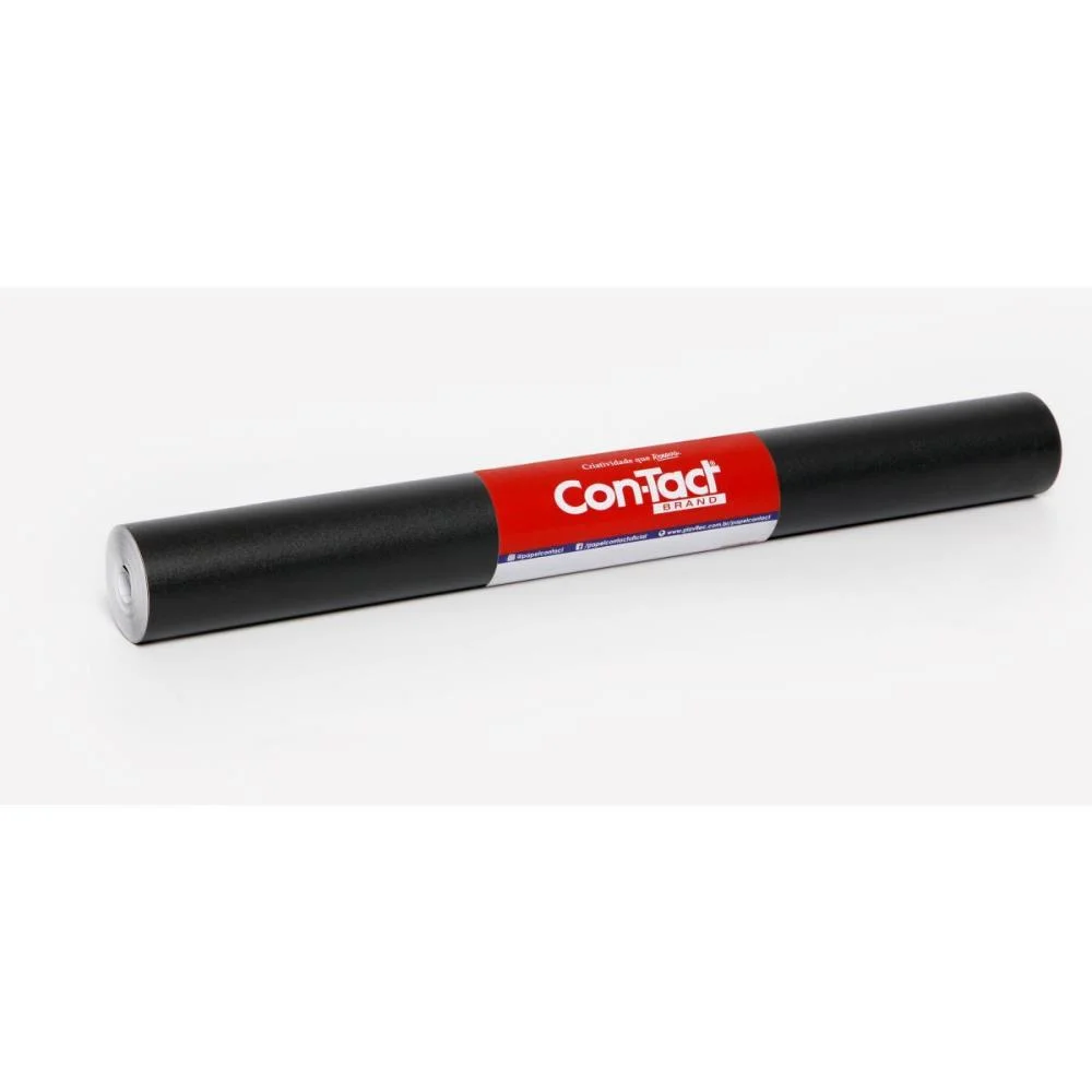 Contact Liso 45Cmx10M Opaco Preto Contact (Rolo) - imagem 2