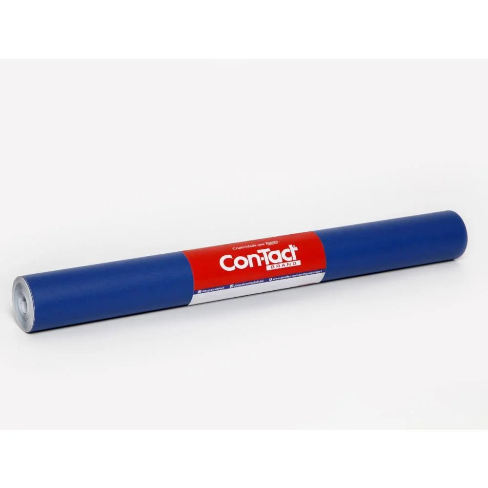 Contact Liso 45Cmx10M Opaco Azul Contact (Rolo) - imagem 2