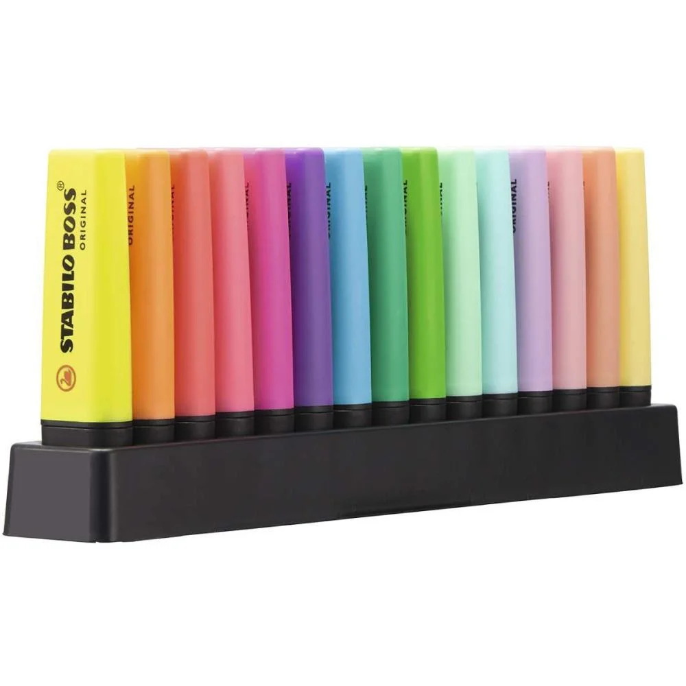 Caneta Marca Texto Stabilo Boss 15Cores Sertic (Est.c/15) - imagem 4