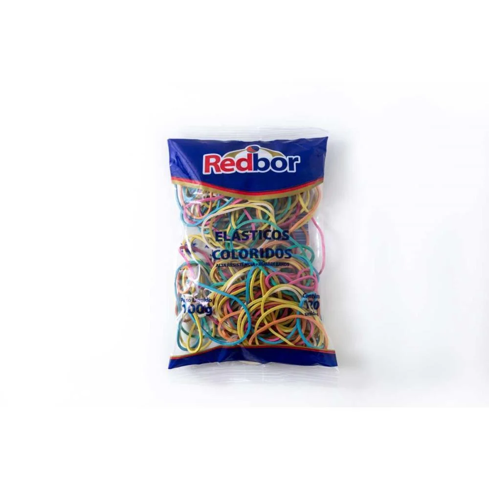 Elastico Colorido Super 100G Red Bor (Unidade) - imagem 2