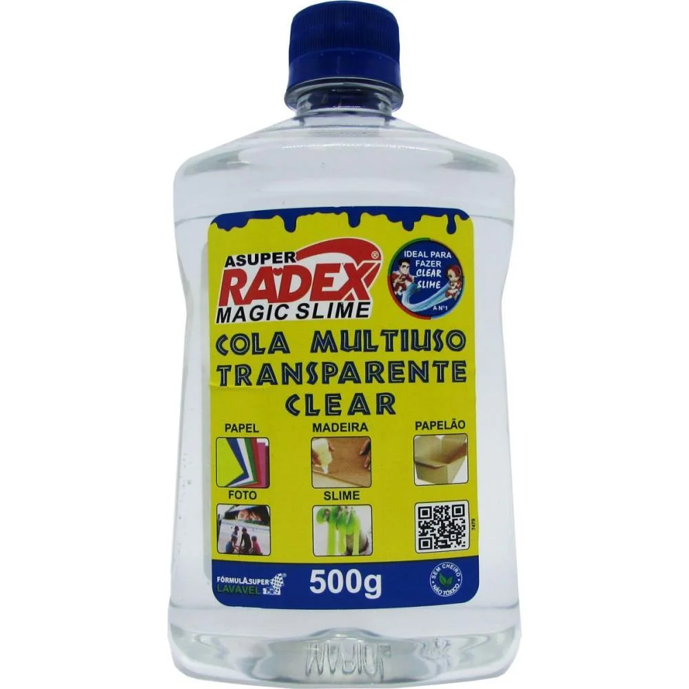 Cola Escolar Transparente 500G. Radex (Unidade) - imagem 3
