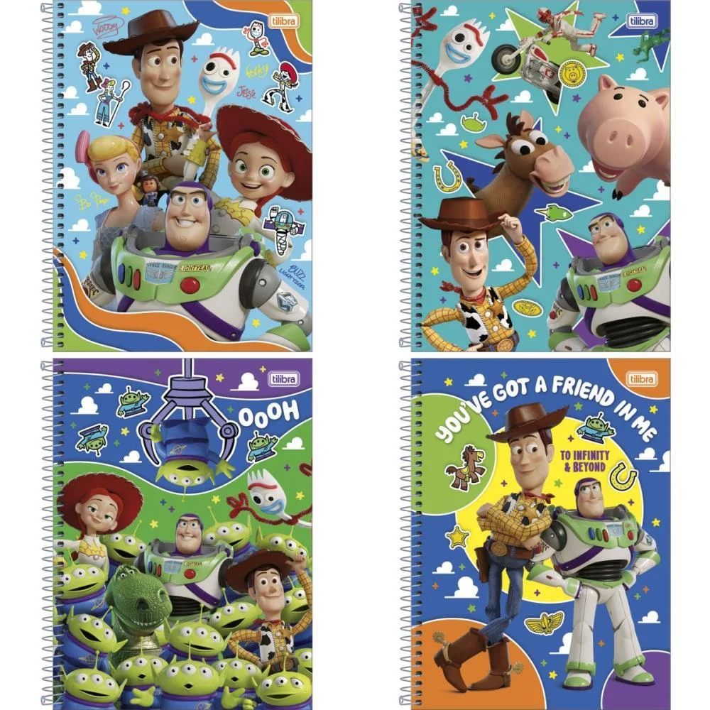Caderno 01X1 Capa Dura Toy Story 80Fls. Tilibra (Pct.c/04) - imagem 2