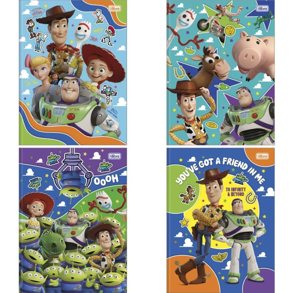 Caderno Brochurao Capa Dura Toy Story 80Fls. Tilibra (Pct.c/05) - imagem 3