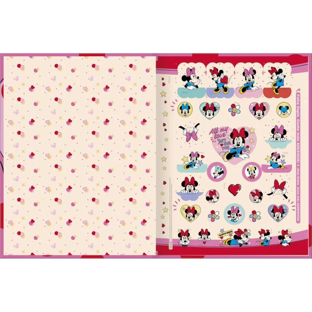 Caderno Brochurao Capa Dura Minnie 80Fls. Tilibra (Pct.c/05) - imagem 4