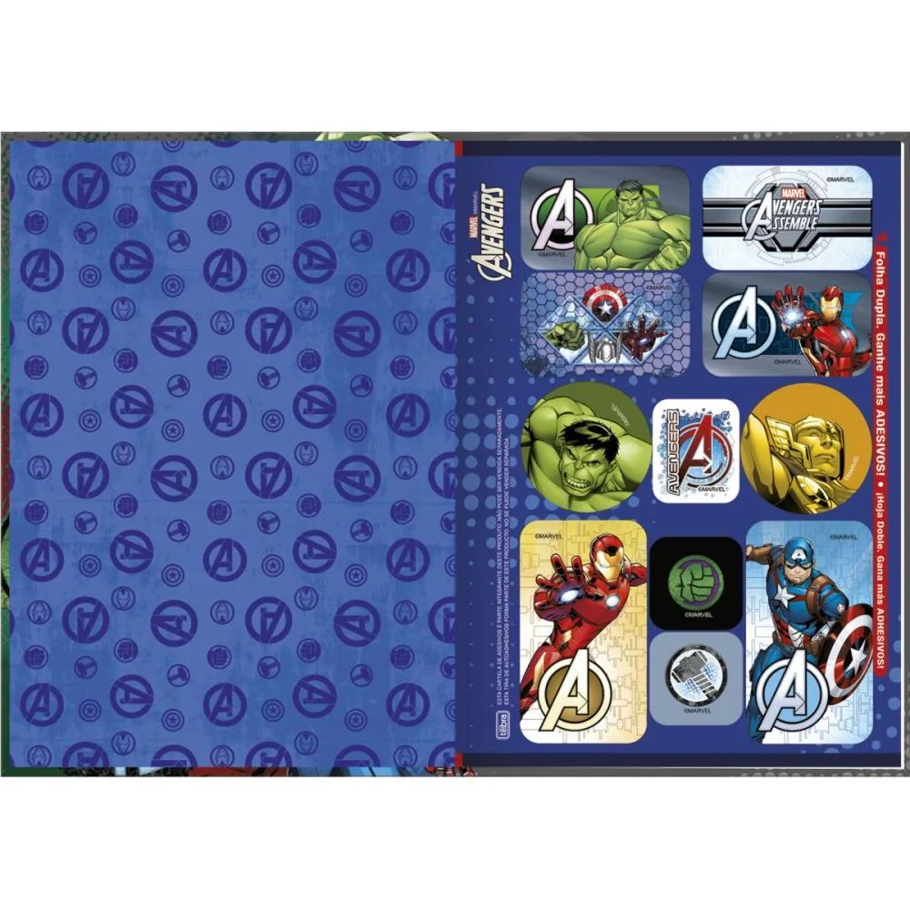 Caderno Brochura 1/4 Capa Dura Avengers 80Fls. Tilibra (Pct.c/05) - imagem 3