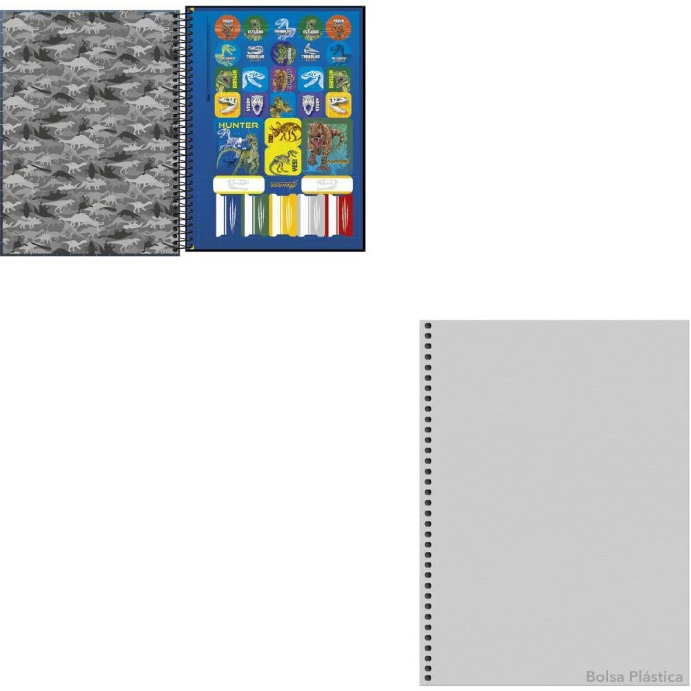 Caderno 01X1 Capa Dura Raptor 80Fls. Tilibra (Pct.c/04) - imagem 3