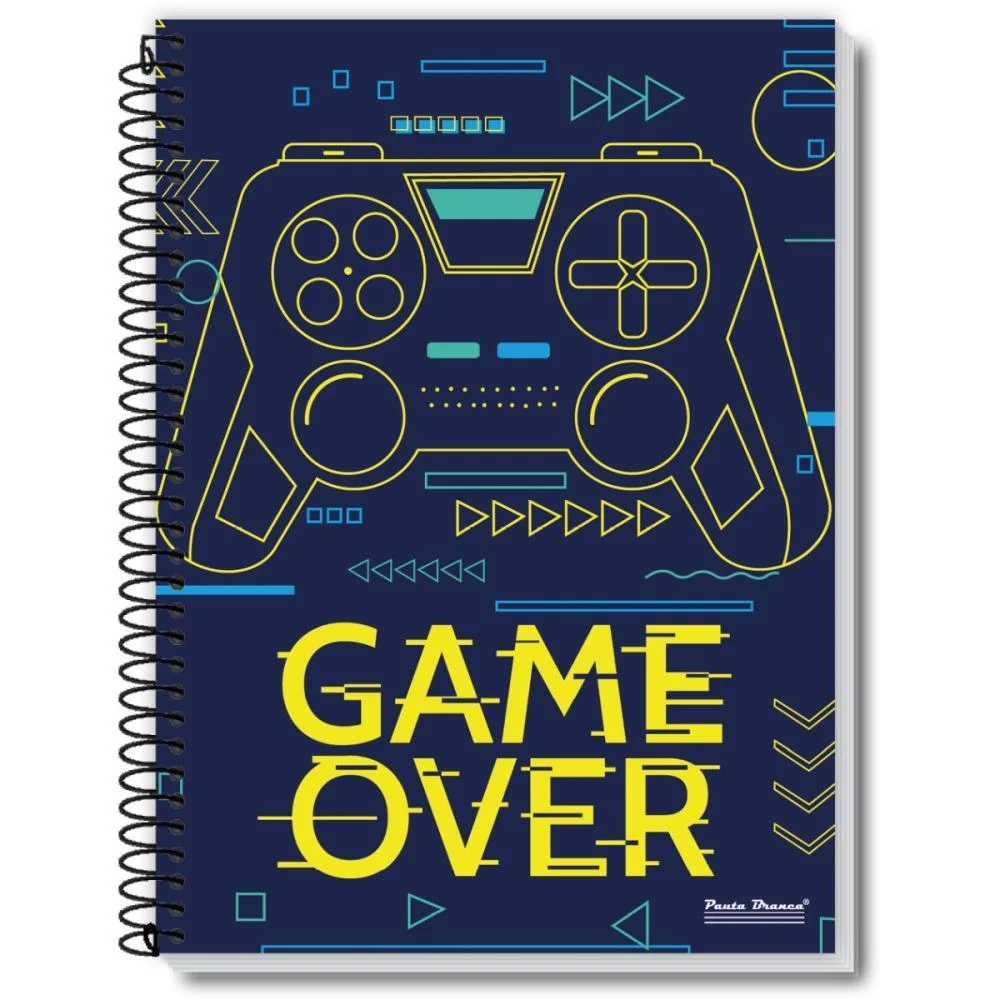 Caderno 10X1 Capa Dura Rox 200Fls. Pauta Branca (Pct.c/03) - imagem 4
