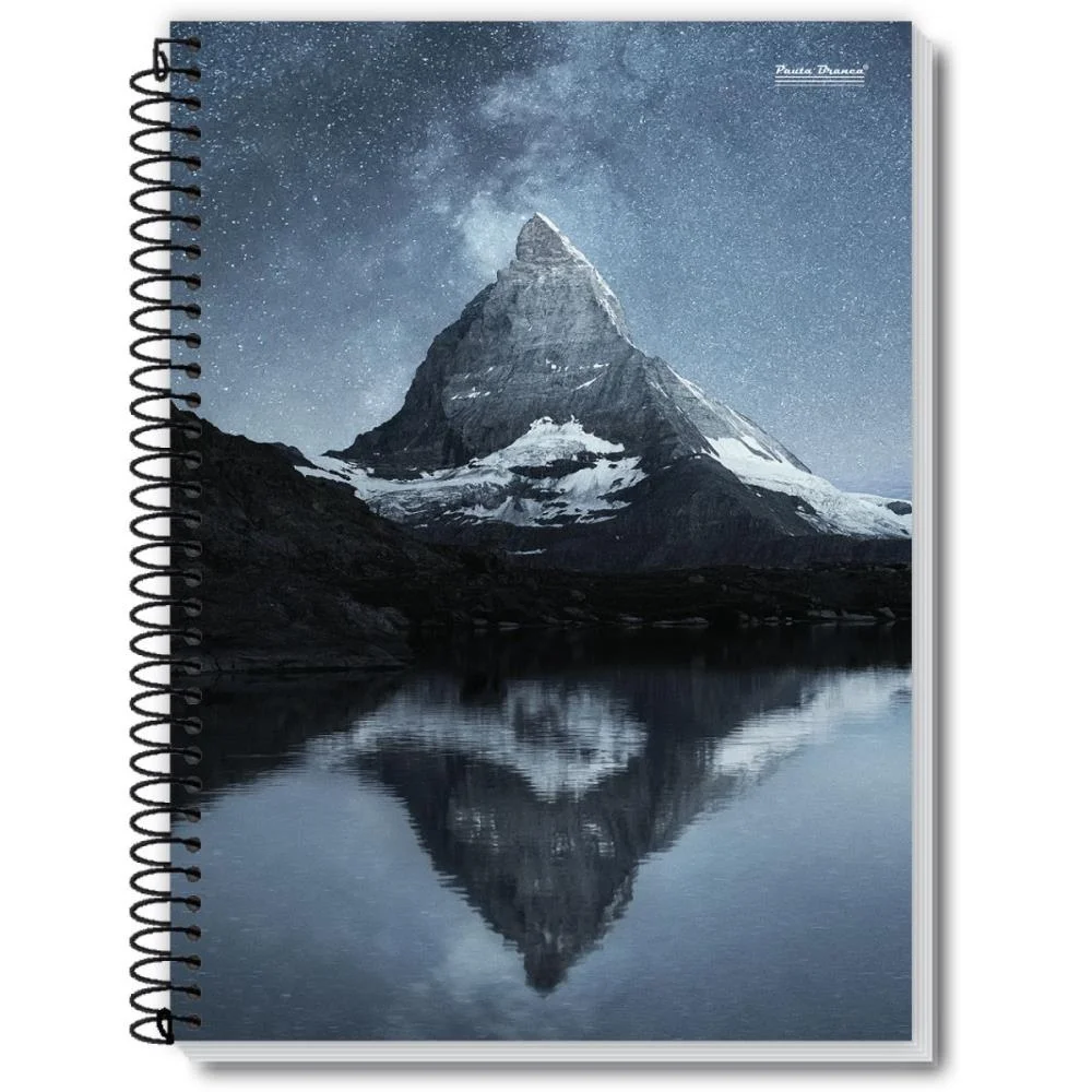 Caderno 10X1 Capa Dura New 200Fls. Pauta Branca (Pct.c/03) - imagem 3