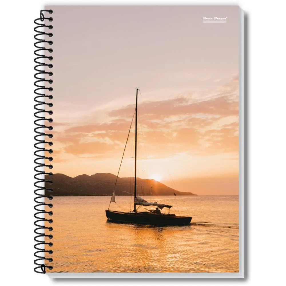 Caderno 10X1 Capa Dura New 200Fls. Pauta Branca (Pct.c/03) - imagem 4