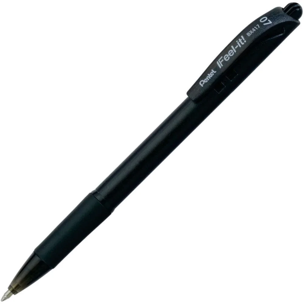 Caneta Esferografica Feel It 0,7Mm Preta Pentel (Cx.c/12) - imagem 3