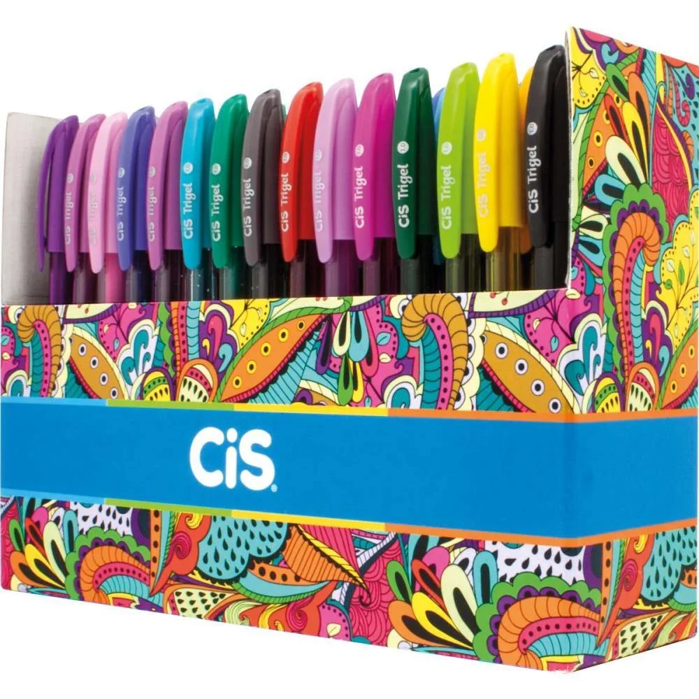 Caneta Gel Cis Trigel 60 Cores Sertic (Dp.c/60) - imagem 4