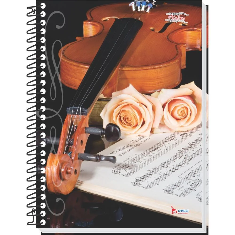 Caderno Musica 8 Capas 64 Folhas 63G. Univ. Tamoio (Pct.c/04) - imagem 7