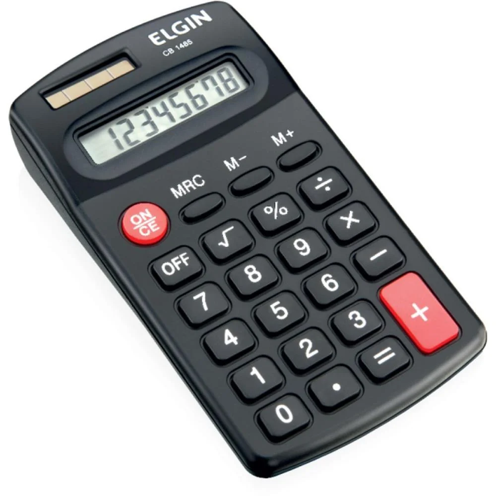 Calculadora De Bolso 8 Dig. Cb1485 C/Visor Sl/Ba Elgin (Unidade) - imagem 2