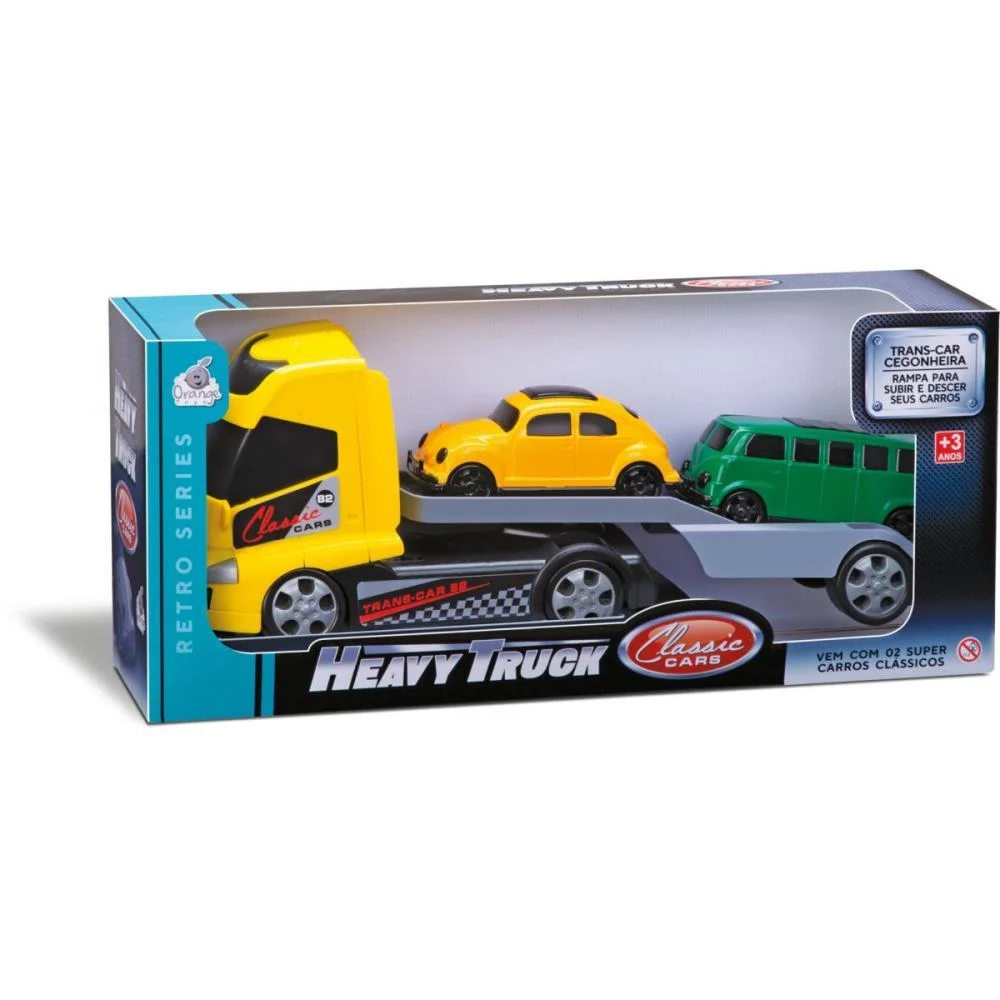 Caminhao Cegonheira Heavy Truck Classic Orange Toys (Unidade) - imagem 4