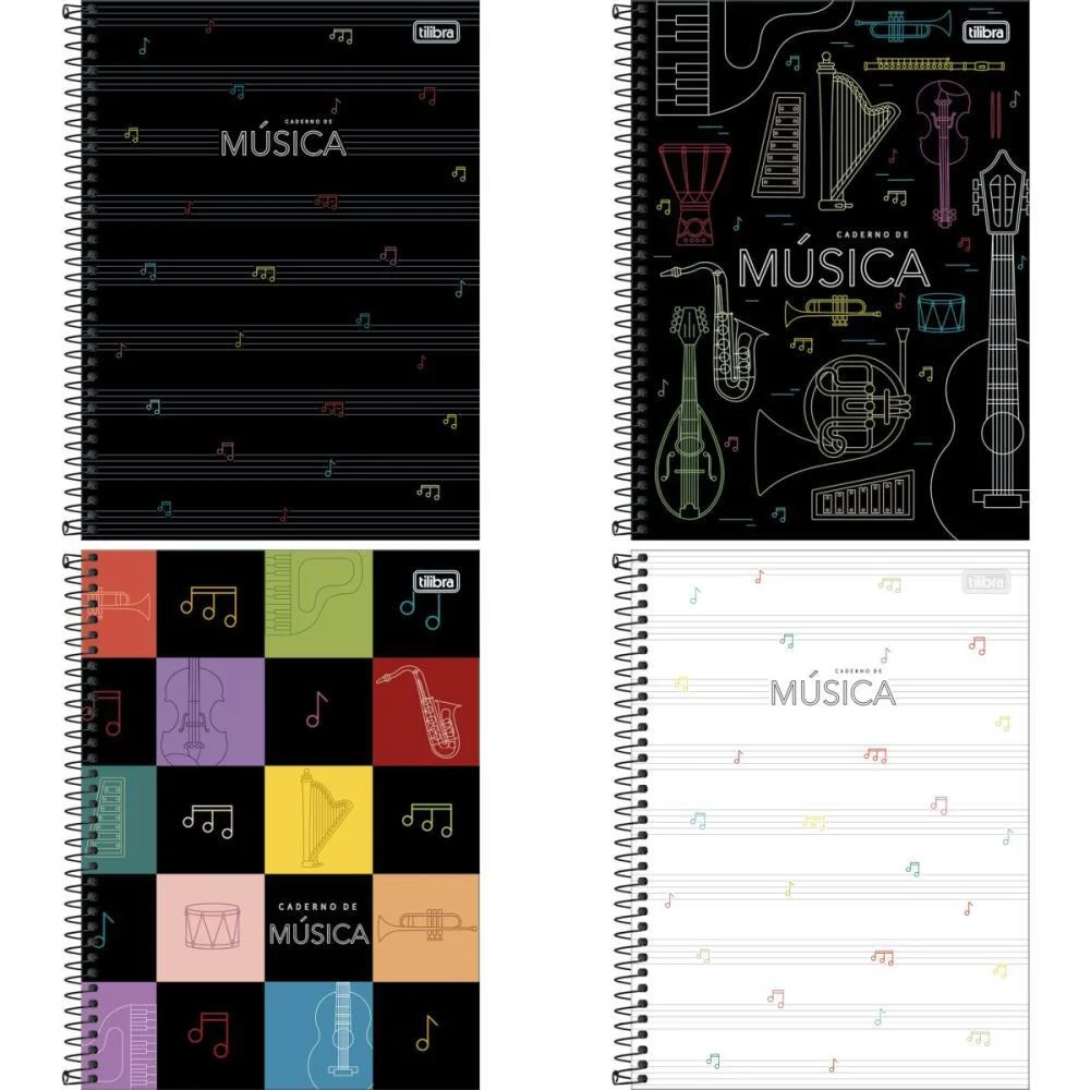 Caderno Musica Universitario Capa Dura 80Fls. Tilibra (Pct.c/05) - imagem 3