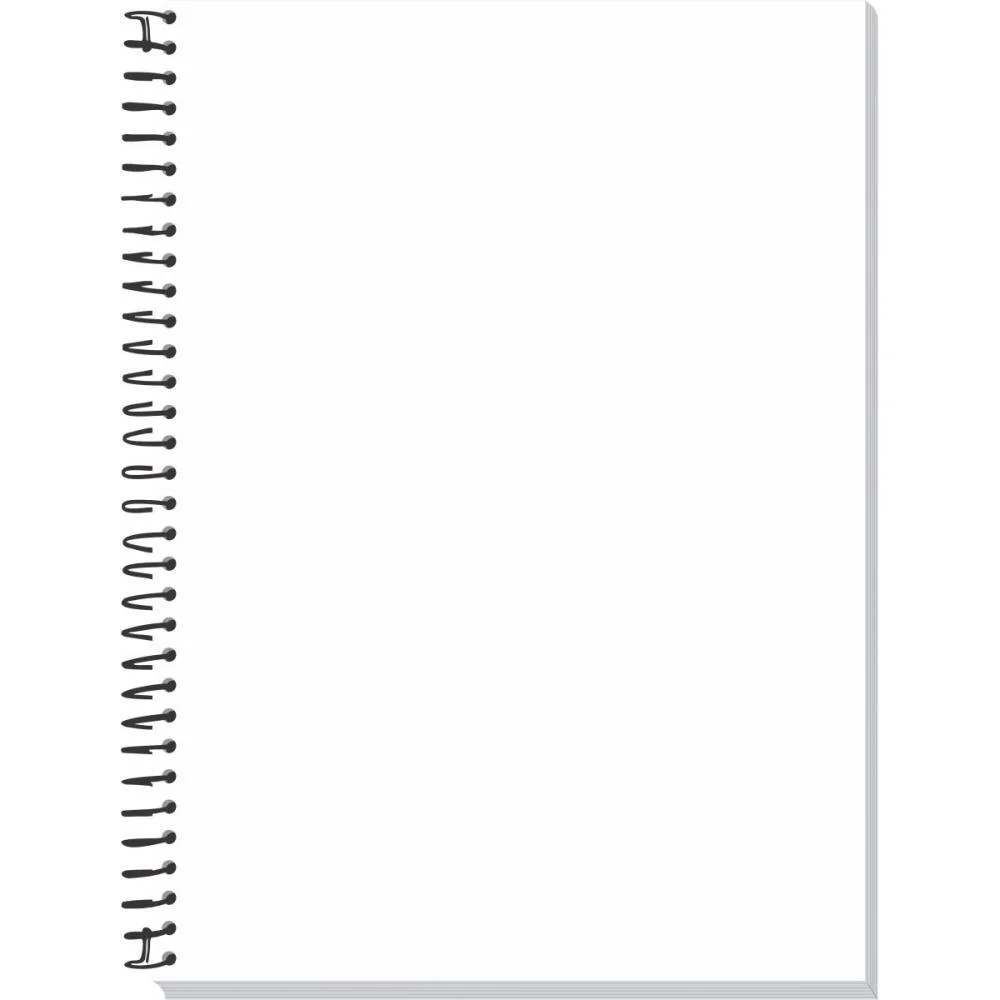 Caderno Espiral 1/4 Capa Dura Neutro Preto 96F Sem Pauta Tamoio (Pct.c/05) - imagem 4