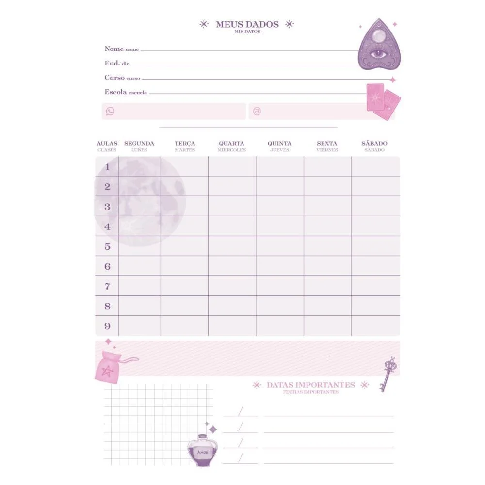 Caderno 10X1 Capa Dura Mystic 160Fls. I.a Jandaia (Pct.c/04) - imagem 11