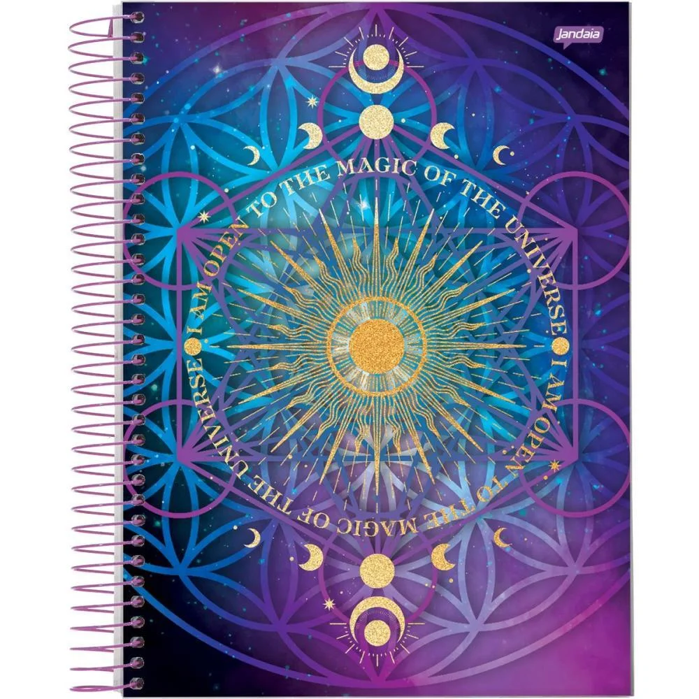 Caderno 10X1 Capa Dura Mystic 160Fls. I.a Jandaia (Pct.c/04) - imagem 4