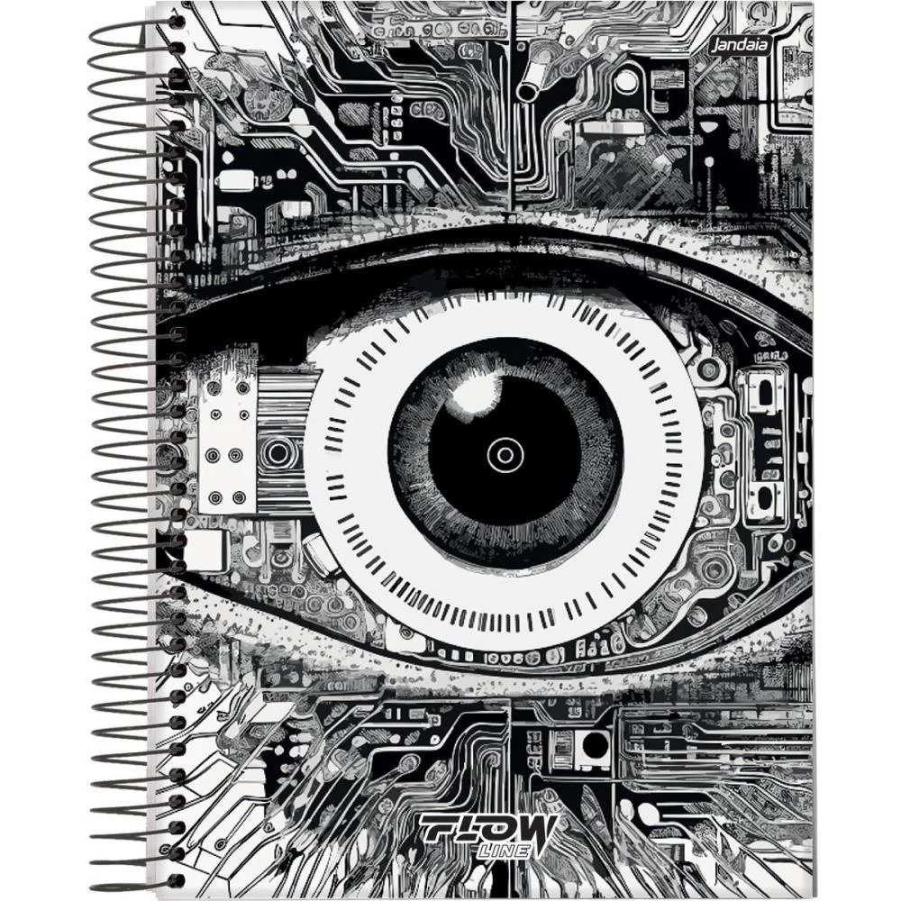 Caderno 01X1 Capa Dura Flow 80Fls. Jandaia (Pct.c/04) - imagem 4