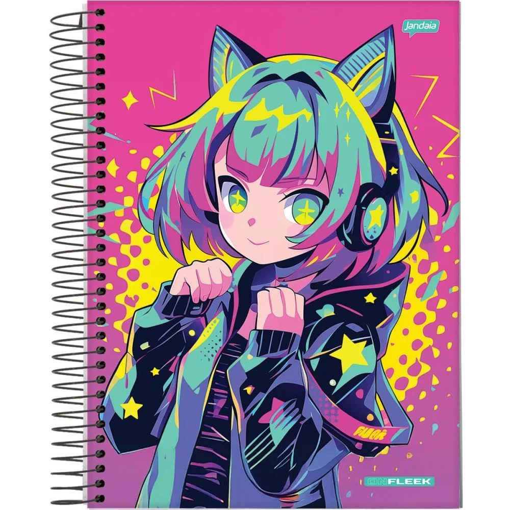 Caderno 10X1 Capa Dura On Fleek 200Fls. Jandaia (Pct.c/04) - imagem 5