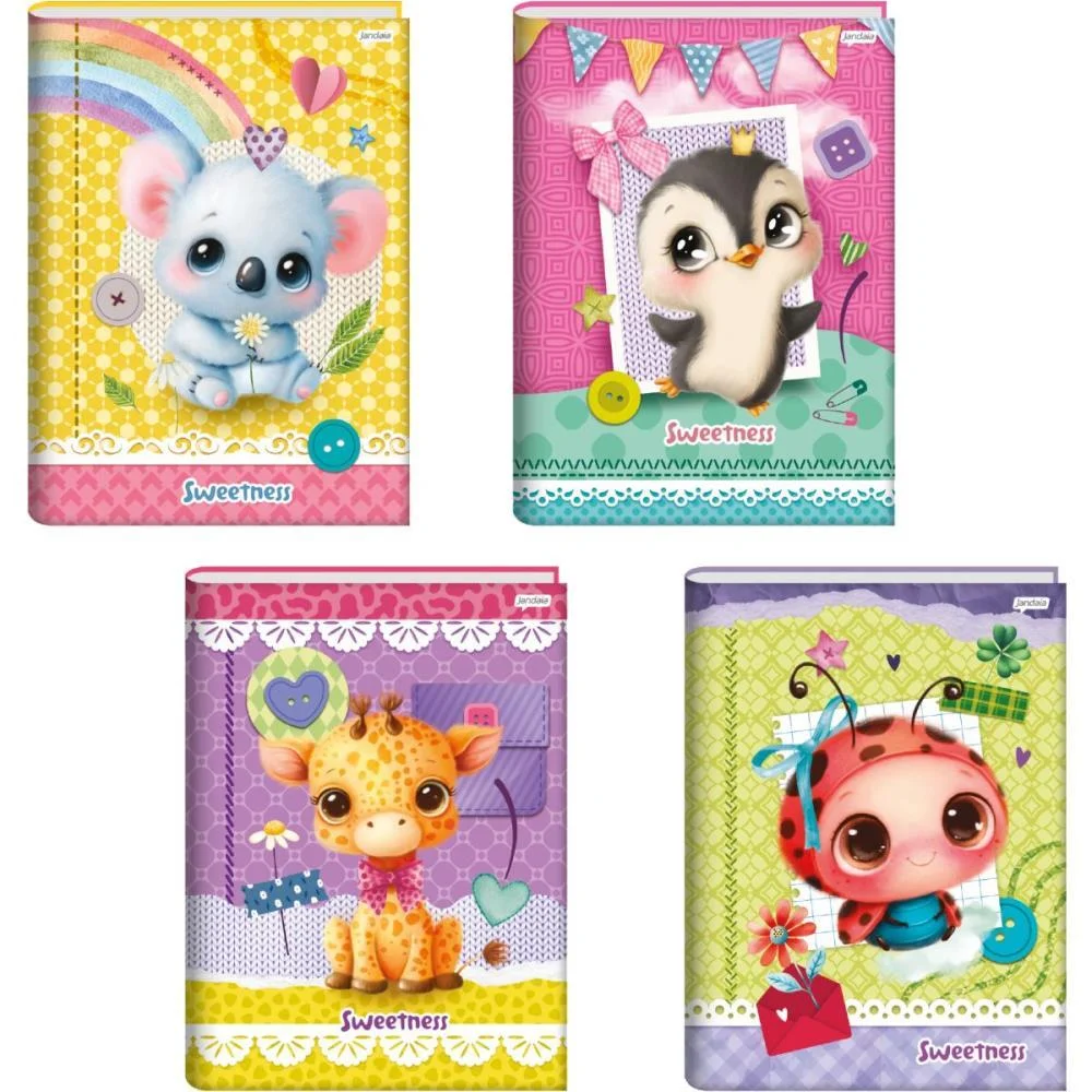 Caderno Brochurao Capa Dura Sweetness 80Fls. Jandaia (Pct.c/05) - imagem 3