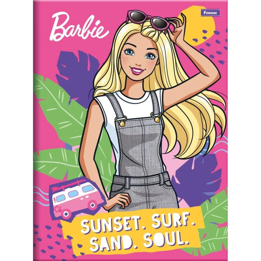 Caderno Brochurao Capa Dura Barbie 80F Foroni (Pct.c/05) - imagem 4