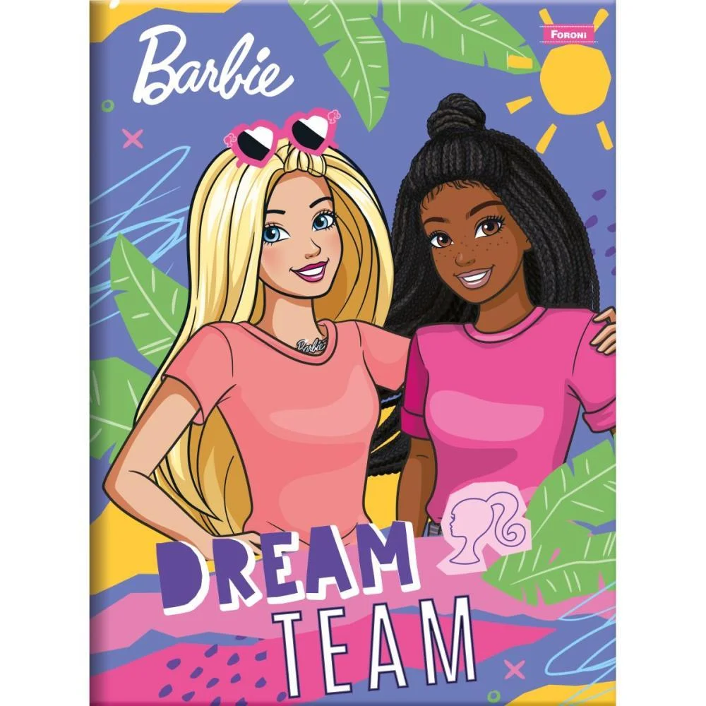 Caderno Brochurao Capa Dura Barbie 80F Foroni (Pct.c/05) - imagem 5