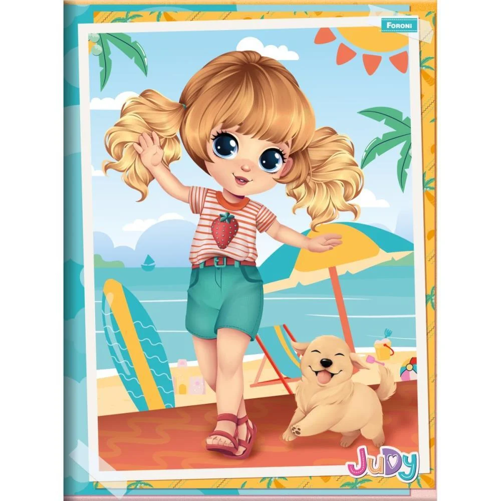 Caderno Brochurao Capa Dura Judy 80Fls. Foroni (Pct.c/05) - imagem 3