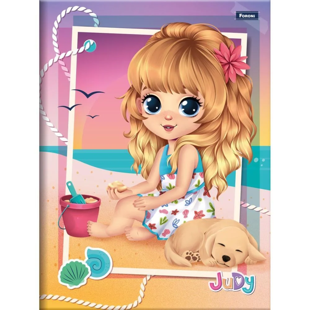 Caderno Brochurao Capa Dura Judy 80Fls. Foroni (Pct.c/05) - imagem 6