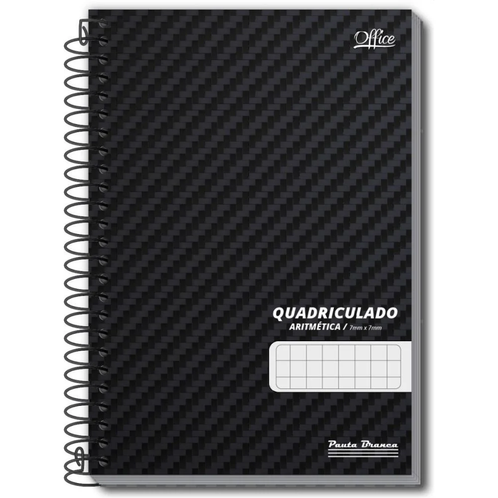 Caderno Quadriculado 1/4 07X07Mm 80F Espiral Office Cd Pauta Branca (Pct.c/05) - imagem 6